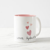 World's Best MOM Custom Zweifarbige Tasse (VorderseiteRechts)