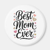 World's Best Mom Diamonds Magnet (Vorne)
