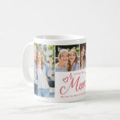 World's Best Mom Ever Photo Collage Mother's Day Kaffeetasse (Vorderseite Links)
