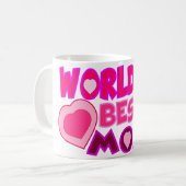 WORLD'S BEST MOM KAFFEETASSE (Vorderseite Links)