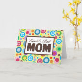 World's Best MOM Karte (Gelbe Blume)