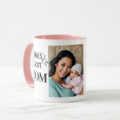 World's Best Mom Mug - Trendy Personalized Gift Tasse (Vorderseite Links)