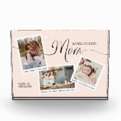 World's Best Mom Script Photo Collage Mother's Day Fotoblock (Vorderseite)