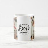 Worlds Best Mommy Photo with White Writing Kaffeetasse (Mittel)