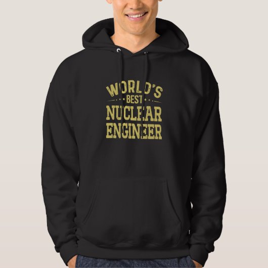 World's Best Nuclear Engineer Job Title Nuclear En Hoodie (Vorderseite)