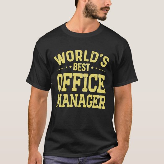 World's Best Office Manager Job Title  Office Mana T-Shirt (Vorderseite)
