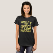 World's Best Office Manager Job Title Office Mana T-Shirt (Vorne ganz)