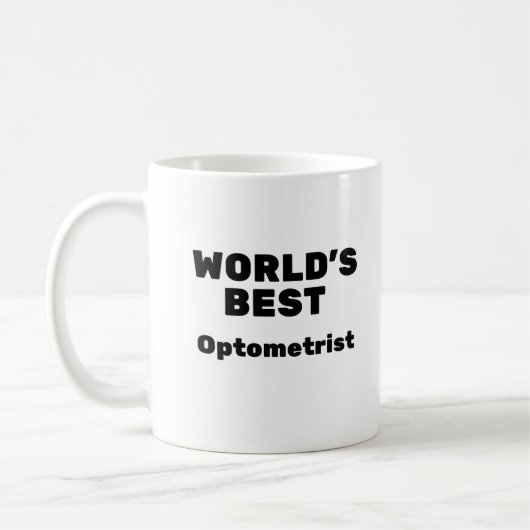 World's Best Optometrist Kaffeetasse (Links)