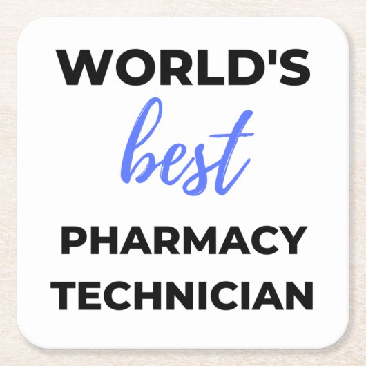 World's Best Pharmacy Technician 2 Rechteckiger Pappuntersetzer (Vorderseite)