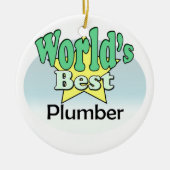 World's best Plumber Keramikornament (Vorne)
