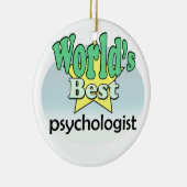 World's best Psychologist Keramik Ornament (Rechts)