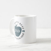 World's Best Quaranlehrer 2020 Teacher Red Apple Kaffeetasse (Vorderseite Links)