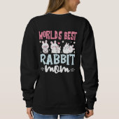 World's Best Rabbit Mom Bunny Lover Sweatshirt (Rückseite)