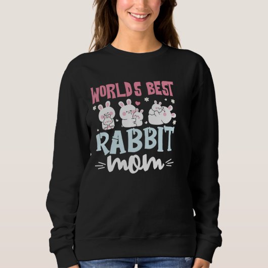 World's Best Rabbit Mom Bunny Lover Sweatshirt (Vorderseite)
