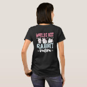 World's Best Rabbit Mom Funny Bunny Lover Gift Tee (Schwarz voll)
