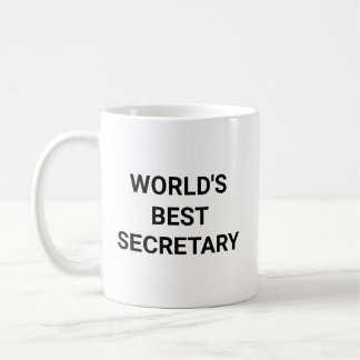 Worlds Best Secretary Funny Career Coworker Gift Kaffeetasse