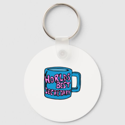 Worlds Best Secretary Schlüsselanhänger (Vorderseite)
