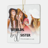Worlds Best Sister | FOTO Keramikornament (Links)