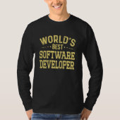 World's Best Software Developer Job Title Software T-Shirt (Vorderseite)