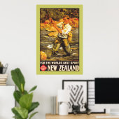 "World's Best Sport" - Neuseeland Poster (Heimbüro)
