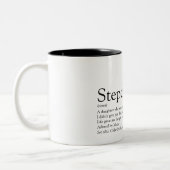 World's Best Stepdaughter Definition Fun Modern Zweifarbige Tasse (Links)
