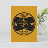 Worlds Best Stepsister Feiertagskarte (Stehend Vorderseite)