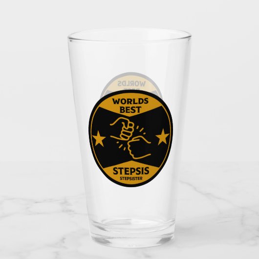 Worlds Best Stepsister Glas (Vorderseite)
