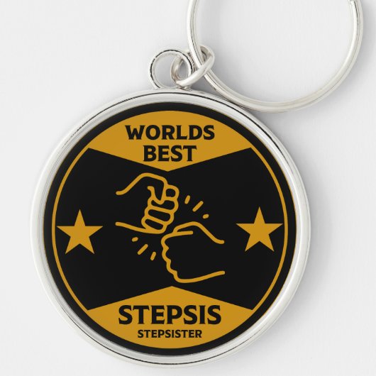 Worlds Best Stepsister Schlüsselanhänger (Vorne)