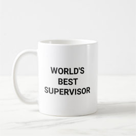 Worlds Best Supervisor Funny Career Coworker Gift Kaffeetasse