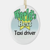 World's best Taxi driver Keramikornament (Rechts)