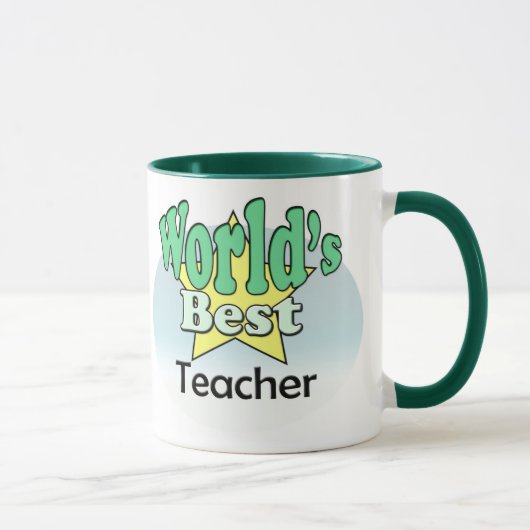 World's Best Teachter Tasse (Rechts)
