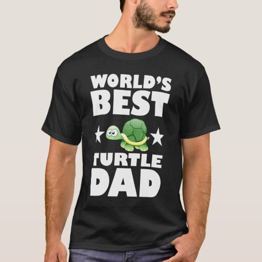 Worlds Best Turtle Dad  Owner Lover Gift T-Shirt (Vorderseite)