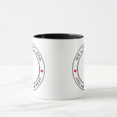 Worlds Best Vater Foto Heart Red White Black Text Tasse (Zentrum)