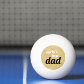 World's Best Vater Script Gold Black Tischtennisball (Netto)
