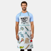 "World's Best Vater" Sprichwort DIY Enthusiasten T Schürze (Getragen)
