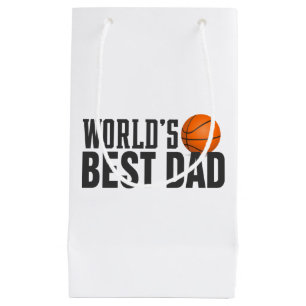 World's Best Vater Typografy Basketball Geschenkt Kleine Geschenktüte