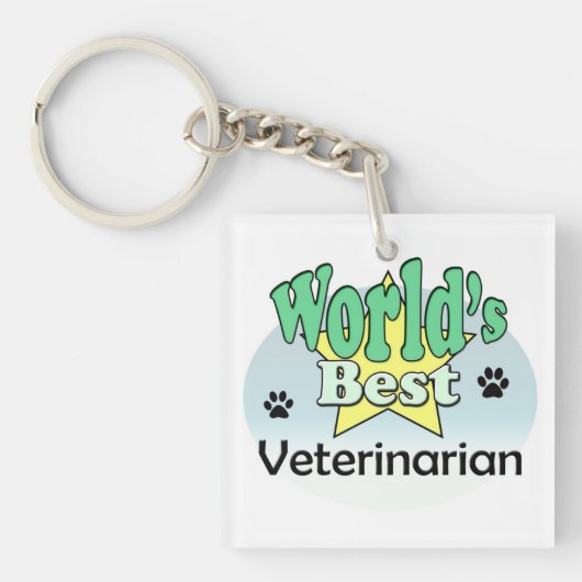 World's best Veterinarian Schlüsselanhänger (Vorderseite)