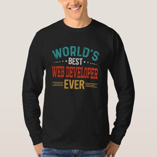 World's Best Web Developer Job Title Web Developer T-Shirt (Vorderseite)