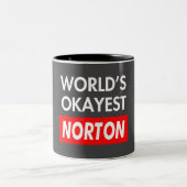 Worlds bestätigen Norton Zweifarbige Tasse (Mittel)
