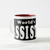 Wor'lds beste behilfliche Tasse oder Reise-Tasse (Vorderseite Links)