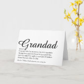 Worlds BestGroßvater, Opa, Definition Script Karte (Gelbe Blume)