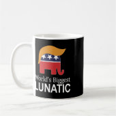 World's Biggest Lunatic - Anti Trump -  Kaffeetasse (Links)