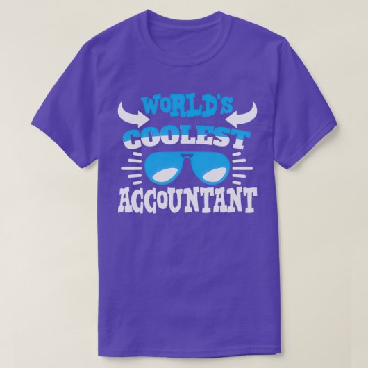 Worlds Coolest Accountant T-Shirt (Design vorne)