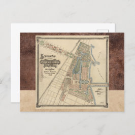 World's Fair Chicago Souvenir Map, 1893 Postkarte