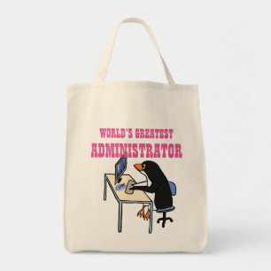 Worlds Greatest ADMINISTRATOR ADMIN Gifts Penguin Tragetasche