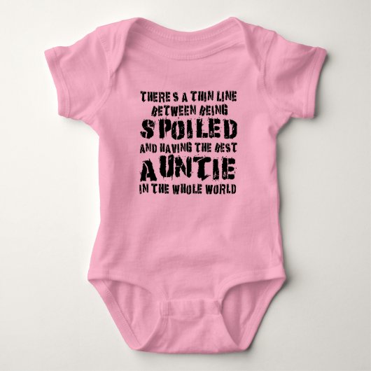 world's greatest auntie baby bodysuit baby strampler (Vorderseite)