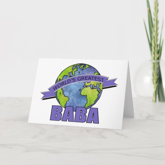 World's Greatest Baba Karte (Vorderseite)