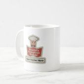 World's Greatest Baker Retro Cartoon Custom Mug Kaffeetasse (Vorderseite Links)