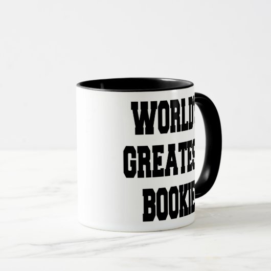 Worlds Greatest Bookie Tasse (VorderseiteRechts)