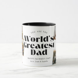 World's Greatest Dad 6 Photo Collage Tasse